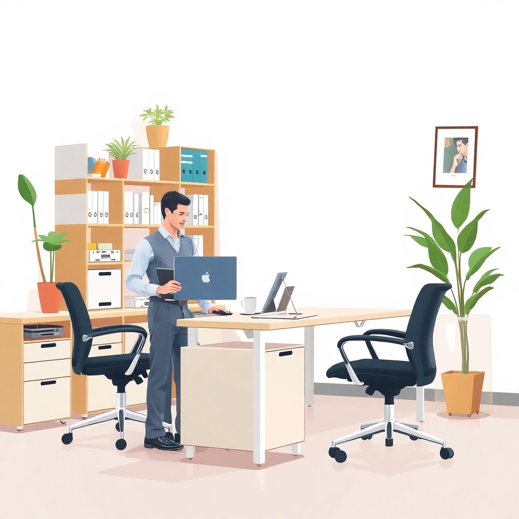 Mobiliario de oficina ergonómico